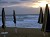 scorci della Sardegna: ombrelloni sulla spiaggia di Piscinas ad Arbus