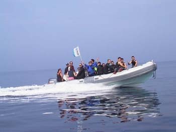 uscita in barca con Marina di Longone