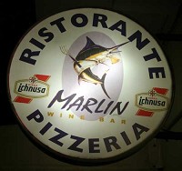 insegna del Ristorante Pizzeria Marlin