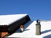 neve sui tetti di Cerignale in alta Val Trebbia