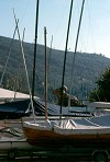 barche a riposo sul Lago di Garda