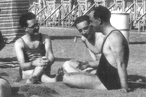 Piacentini illustri: a sinistra il fisico Amaldi Edoardo con, a destra nella foto, il compagno di studi Enrico Fermi