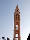 il particolare campanile di Marsaglia in alta Val Trebbia