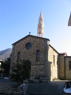 la chiesa di Marsaglia in alta Val Trebbia
