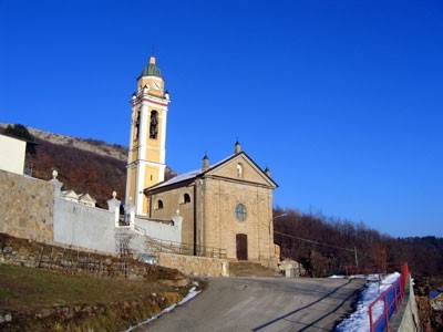 la chiesa parrocchiale di Zerba in alta val Trebbia
