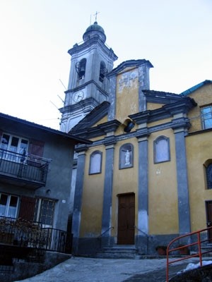 chiesa di Cerreto nel comune di Zerba in alta val Trebbia
