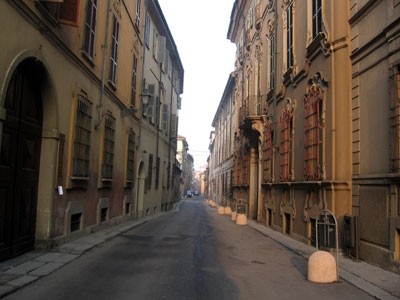 Piacenza - scorcio cittadino: via Sant'Eufemia