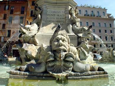 Fontana di Papa Clemente XI nel quartiere EUR a Roma