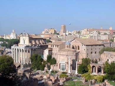 veduta di Roma e dei Fori Romani