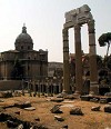 Roma antica: Foro Romano alle luci del tramonto