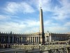 l'obelisco al centro della Piazza del Vaticano