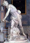 il David di Gian Lorenzo Bernini in Villa Borghese a Roma