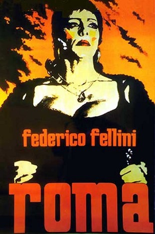 poster del film Roma di Federico Fellini