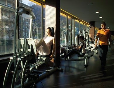 fitness center delle Terme di Merano