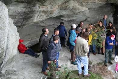 Rocca d'Olgisio: la grotta della goccia